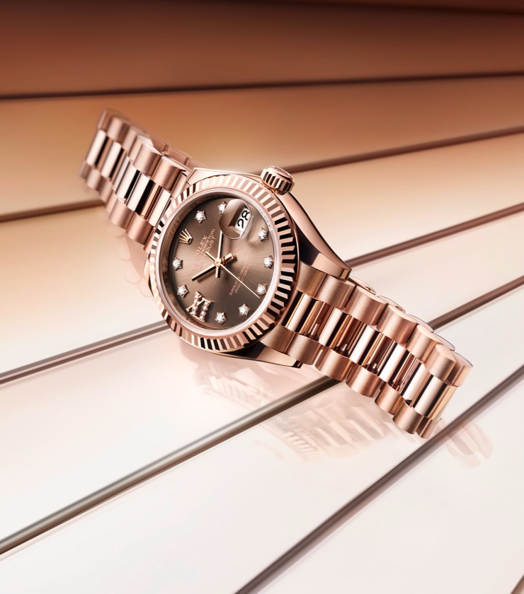 Montres Rolex Lady-Datejust - Goldfinger Saint-Barthélemy