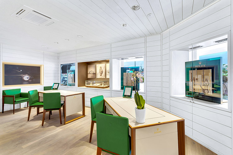 Rolex boutique showroom in Saint-Barthélemy - Goldfinger